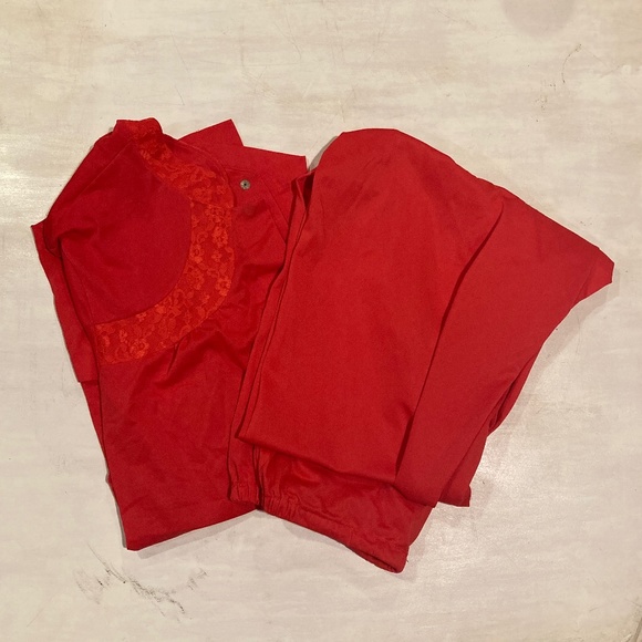 Shadowline Intimates & Sleepwear Beautiful Red Pajama Set Size 38